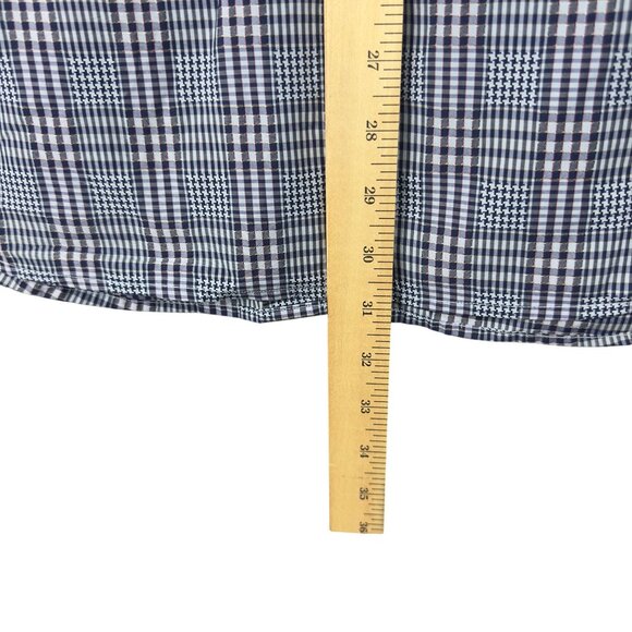 Tommy Bahama Island Modern Fit Plaid Shirt Men XL Blue/White Cotton Long Sleeve - Picture 6 of 12